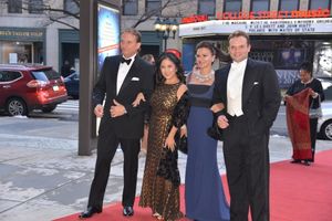 Rex Smith, with wife Tracy, daughter-in-law Lailina and son Brandonâ€¨ Photo