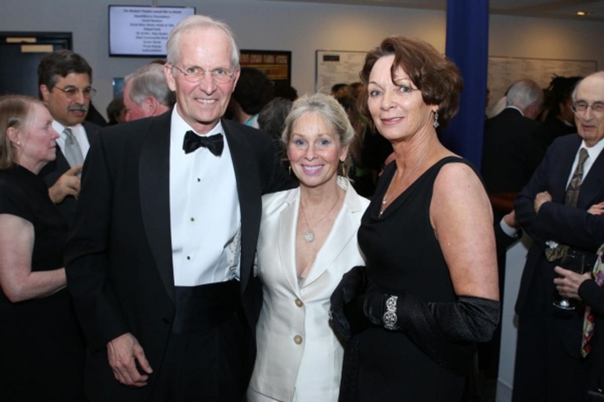 David Newton, guest and Sheri Kaplan, General Manager, Shubert Theatre
 at 