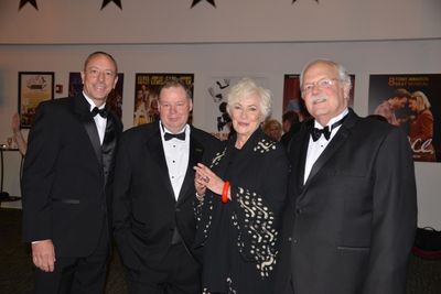 Kevin Burke, Chair, Shubert Board of Directors; John Fisher, Executive Director, Shub Photo