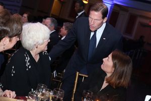 Senator Richard Blumenthal, State of Connecticut; Betty Buckley and Cathy Brighenti
 Photo