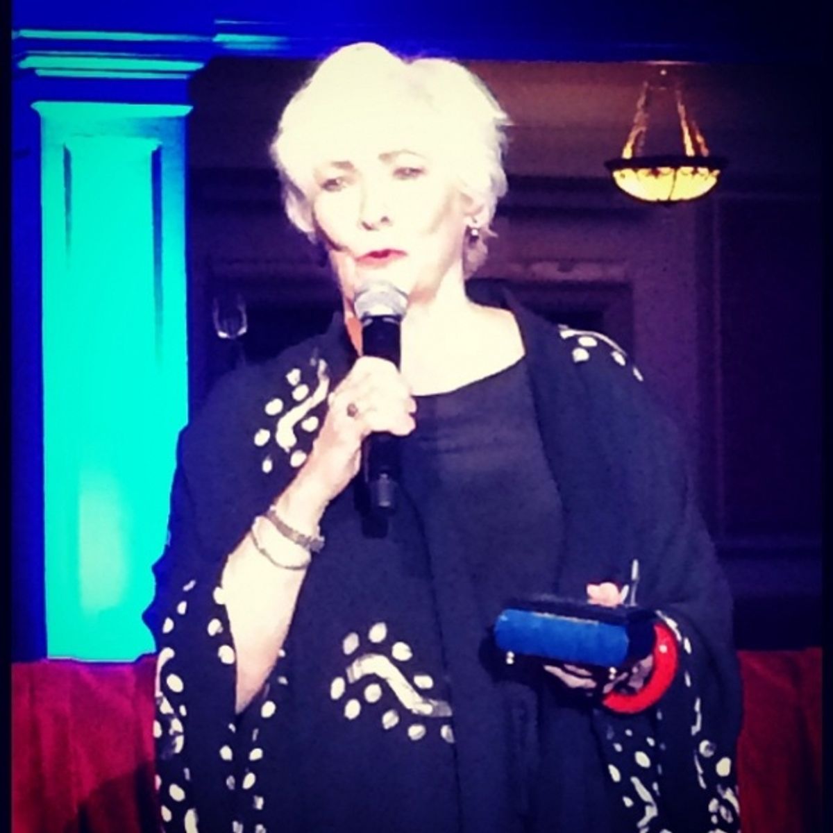 Betty Buckley accepts the Maurice Bailey Award for Outstanding Contribution to Musical Theatre at 