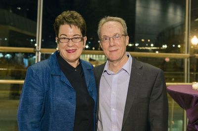  Artistic Director Molly Smith and playwright John Strand  Photo
