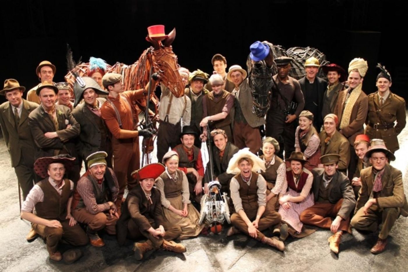 Photo Flash: Joey and the Cast of WAR HORSE Take Part in 'Wear a Hat' Day for Brain Tumour Research  Image
