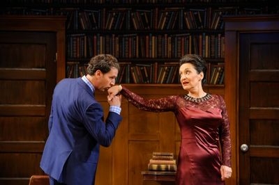 Mauro Hantman as Romain Tournel and Phyllis Kay as as Raymonde Chandebise Photo