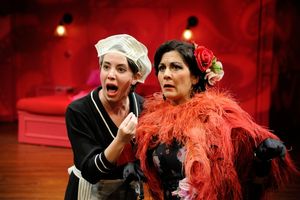 Elise LeBreton as Eugenie and Angela Brazil as Lucienne Homenides de Histangua Photo