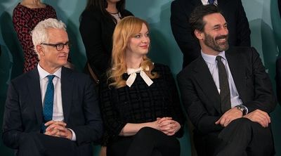 John Slattery, Christina Hendricks, Jon Hamm (Jaclyn Nash, National Museum of America Photo