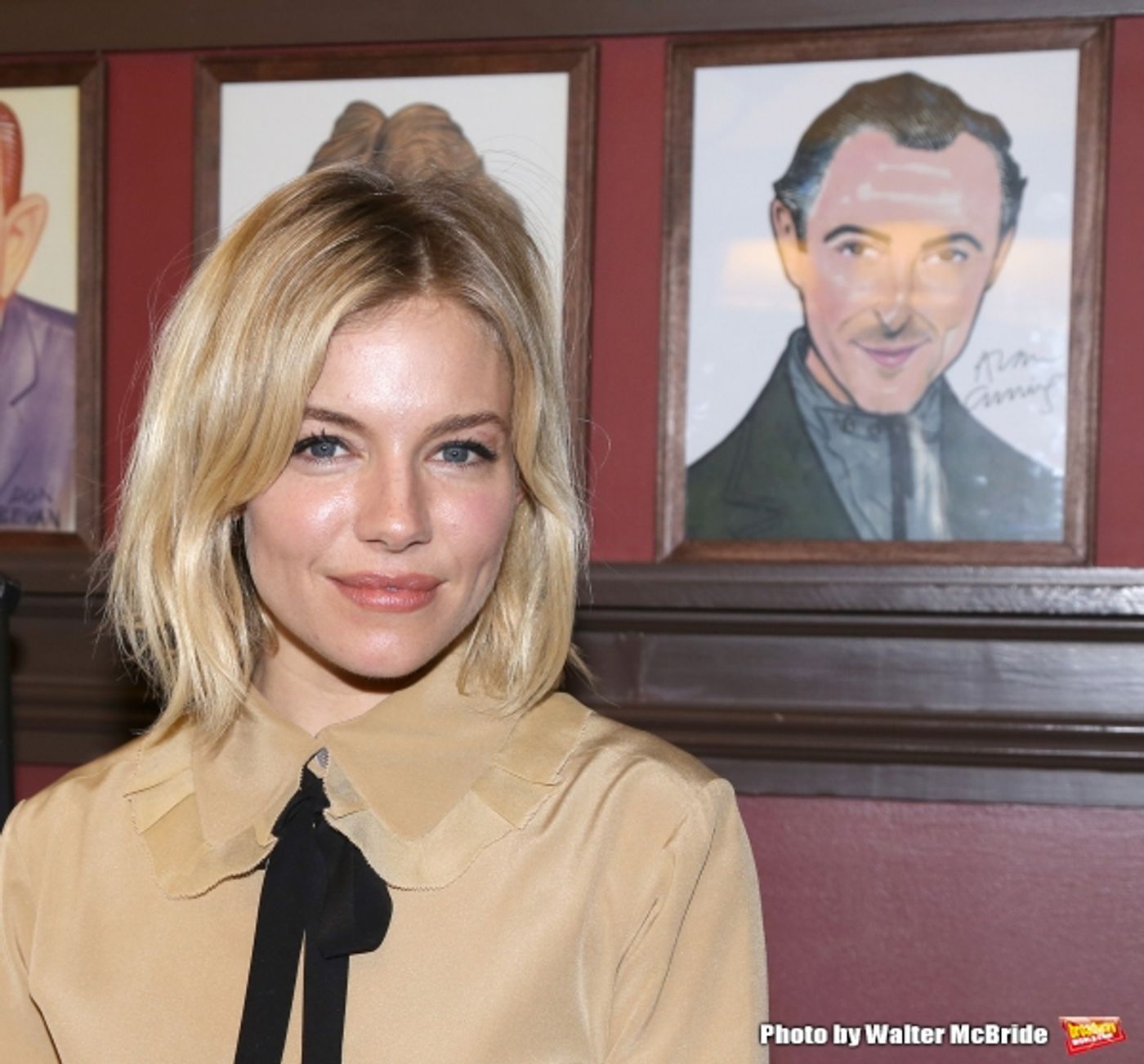 Photo Coverage: CABARET's Sienna Miller Gets Immortalized with a Sardi's Caricature! Photo Coverage: CABARET's Sienna Miller Gets Immortalized with a Sardi's Caricature! Image