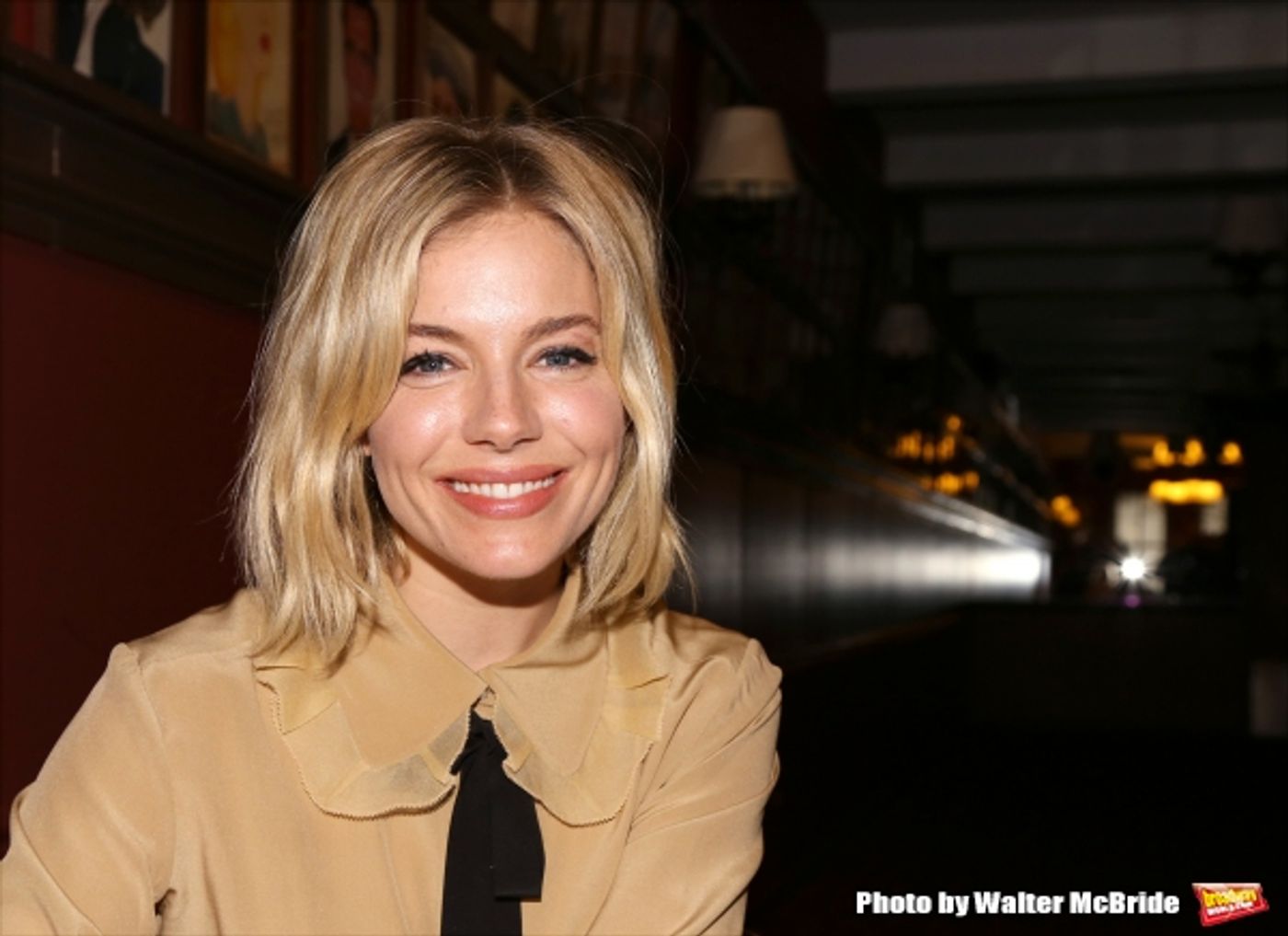 Photo Coverage: CABARET's Sienna Miller Gets Immortalized with a Sardi's Caricature!  Image