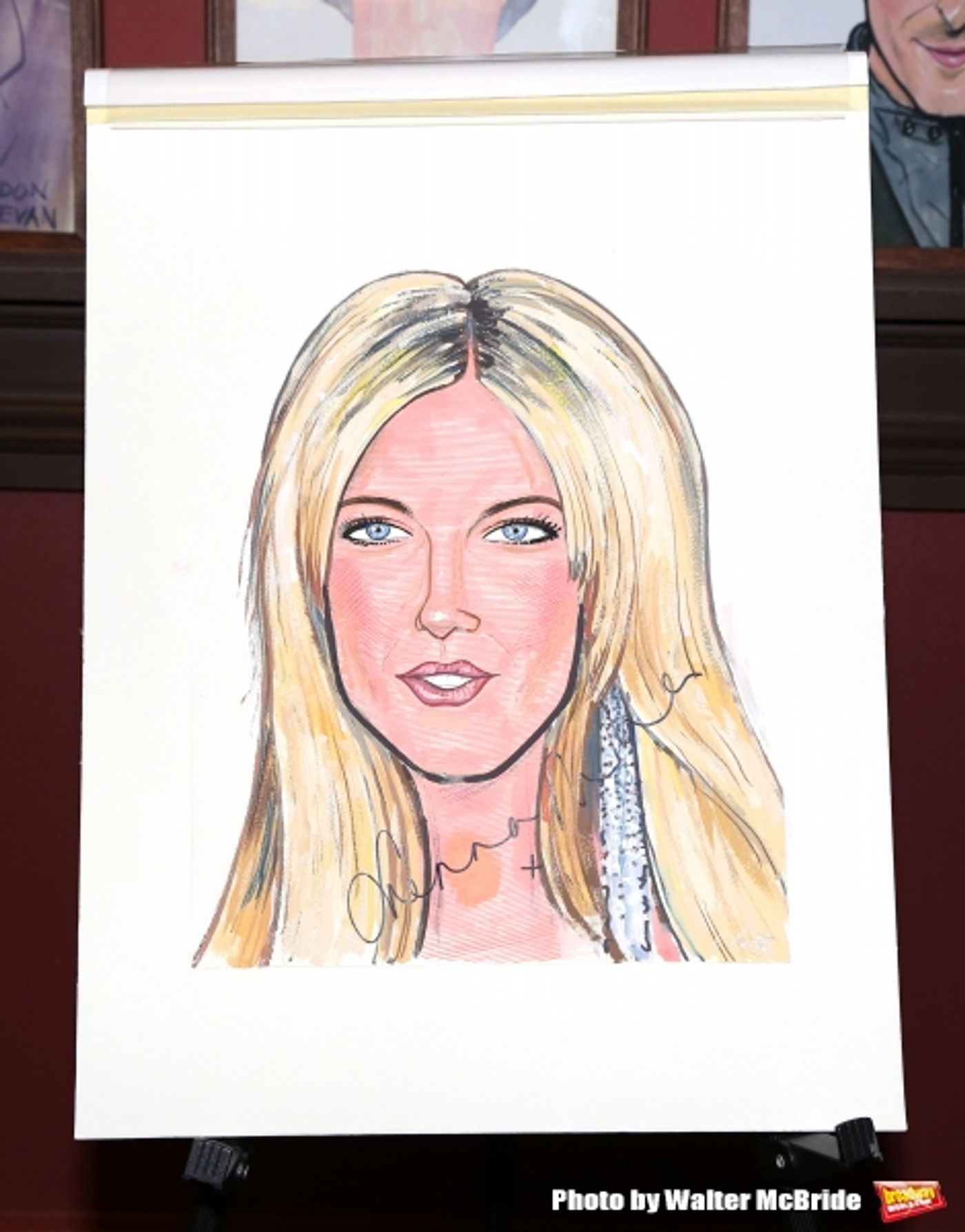 Photo Coverage: CABARET's Sienna Miller Gets Immortalized with a Sardi's Caricature!  Image