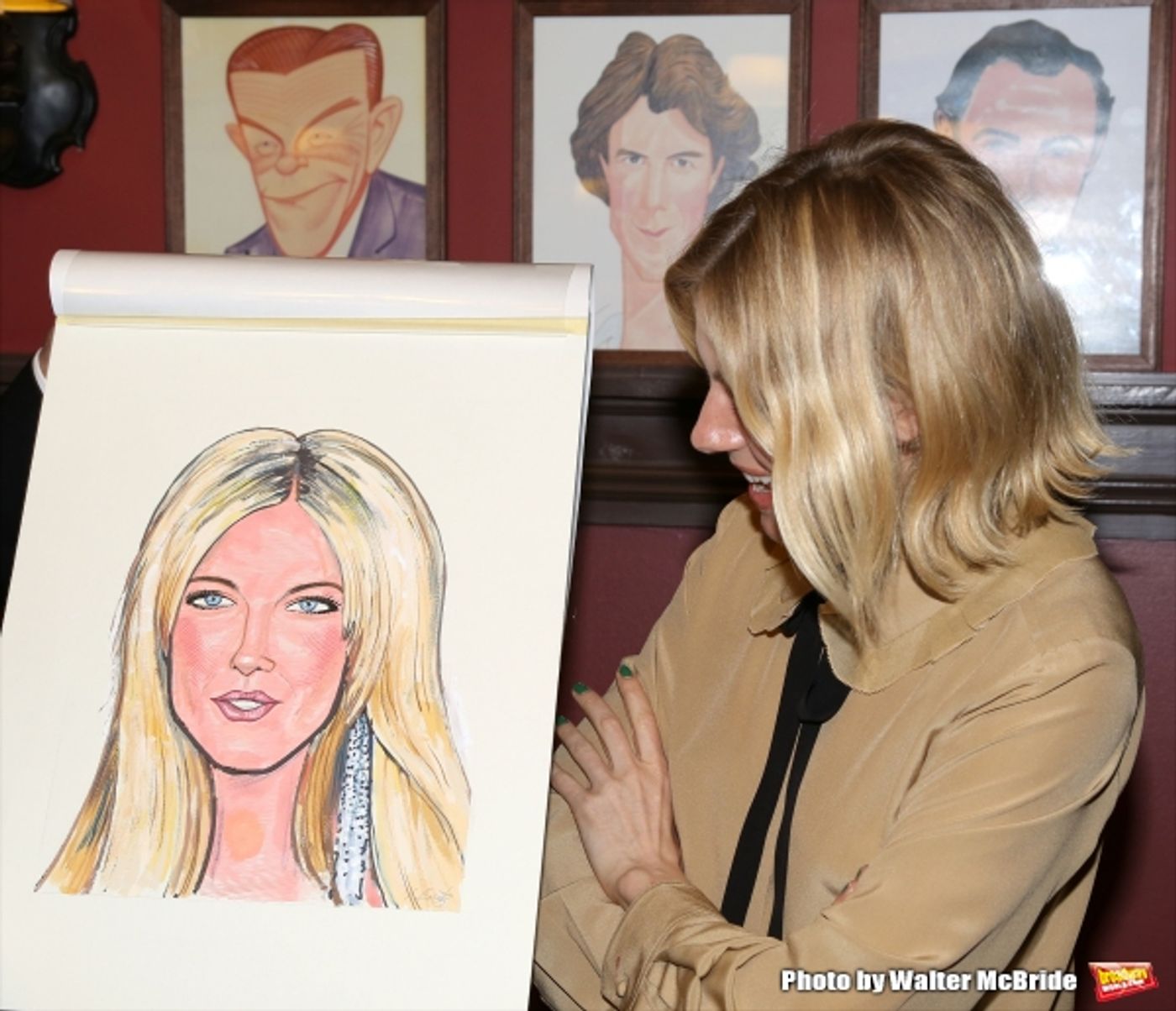 Photo Coverage: CABARET's Sienna Miller Gets Immortalized with a Sardi's Caricature!  Image