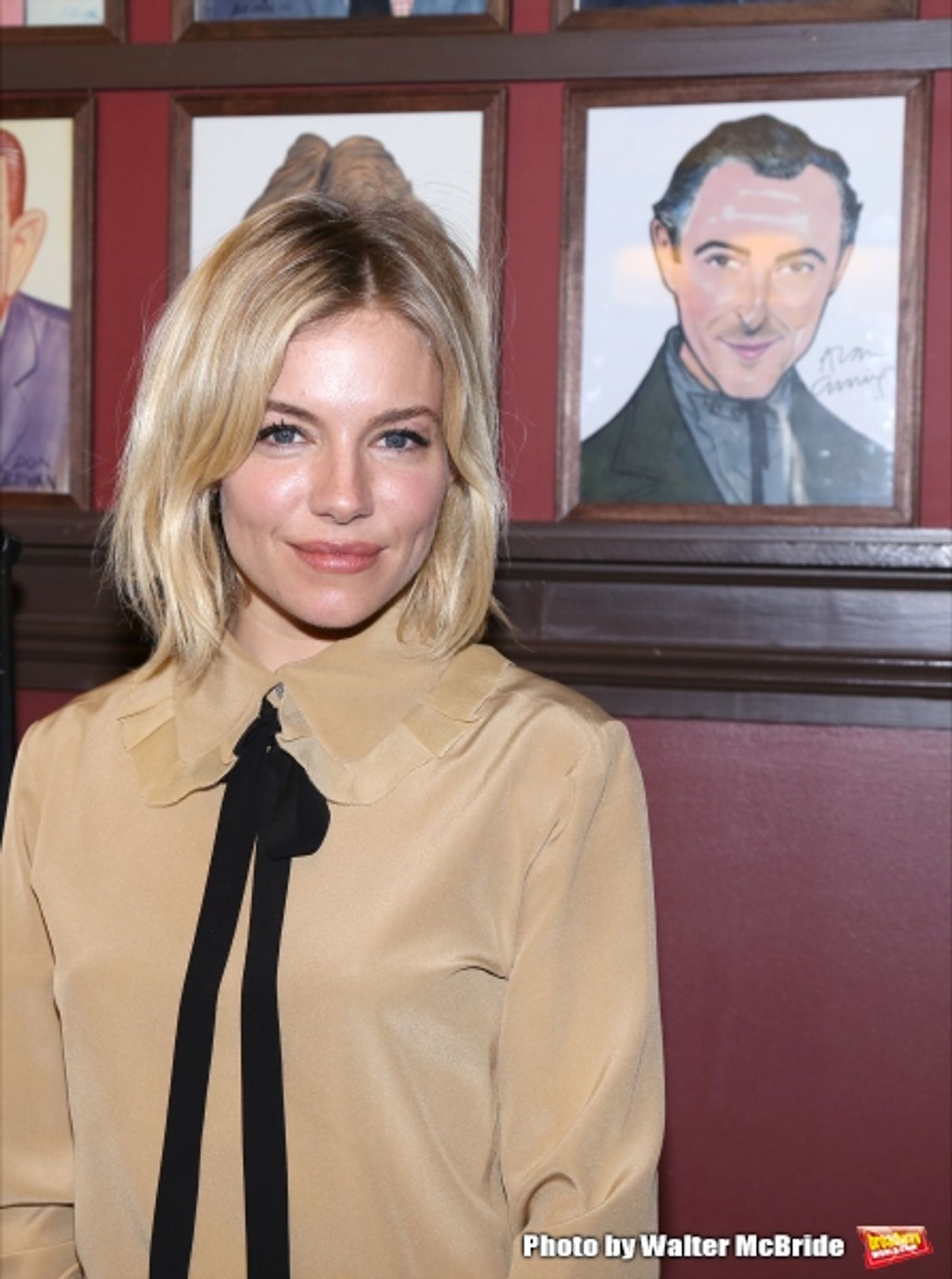 Photo Coverage: CABARET's Sienna Miller Gets Immortalized with a Sardi's Caricature!  Image