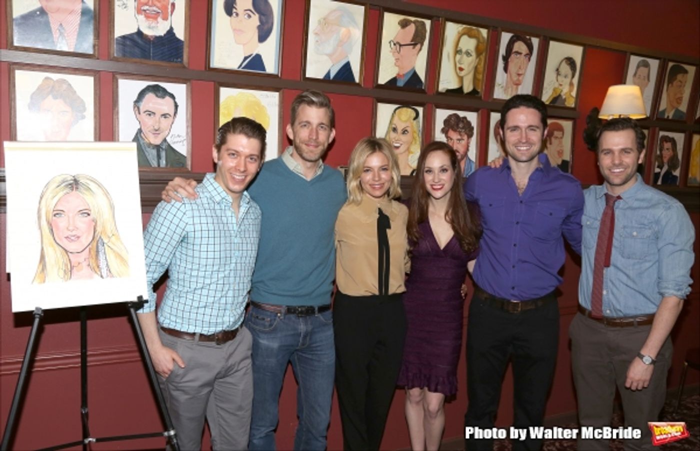 Photo Coverage: CABARET's Sienna Miller Gets Immortalized with a Sardi's Caricature! Photo Coverage: CABARET's Sienna Miller Gets Immortalized with a Sardi's Caricature! Image