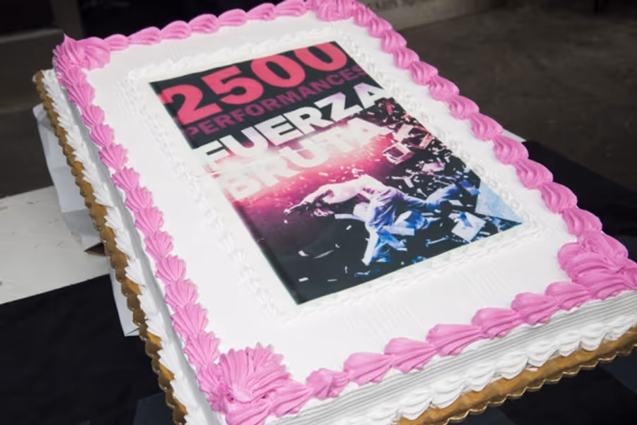 Photo Flash: FUERZA BRUTA Celebrates 2,500th Performance With Festive Food Fight Image