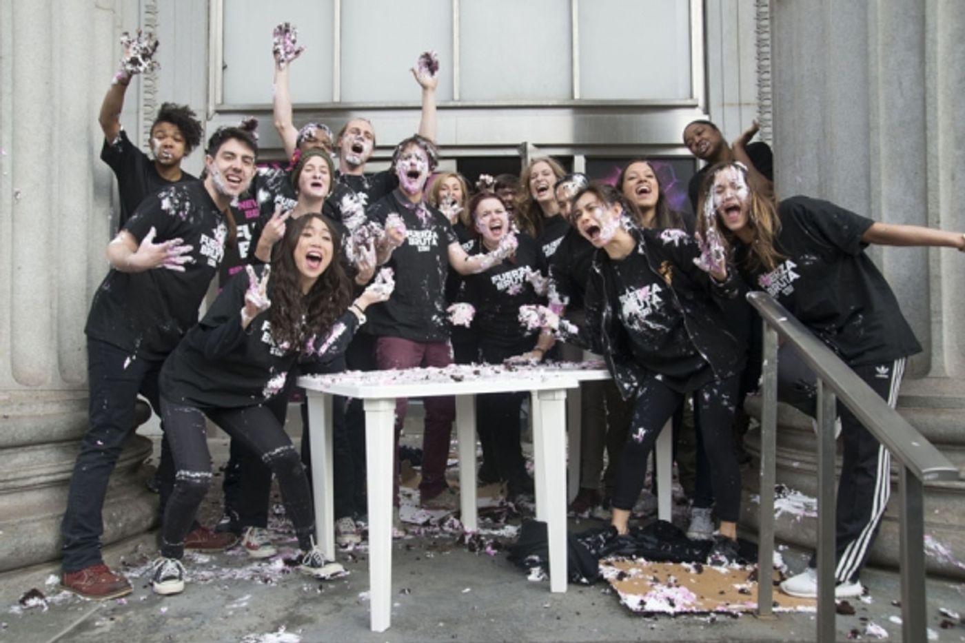 Photo Flash: FUERZA BRUTA Celebrates 2,500th Performance With Festive Food Fight Photo Flash: FUERZA BRUTA Celebrates 2,500th Performance With Festive Food Fight Image