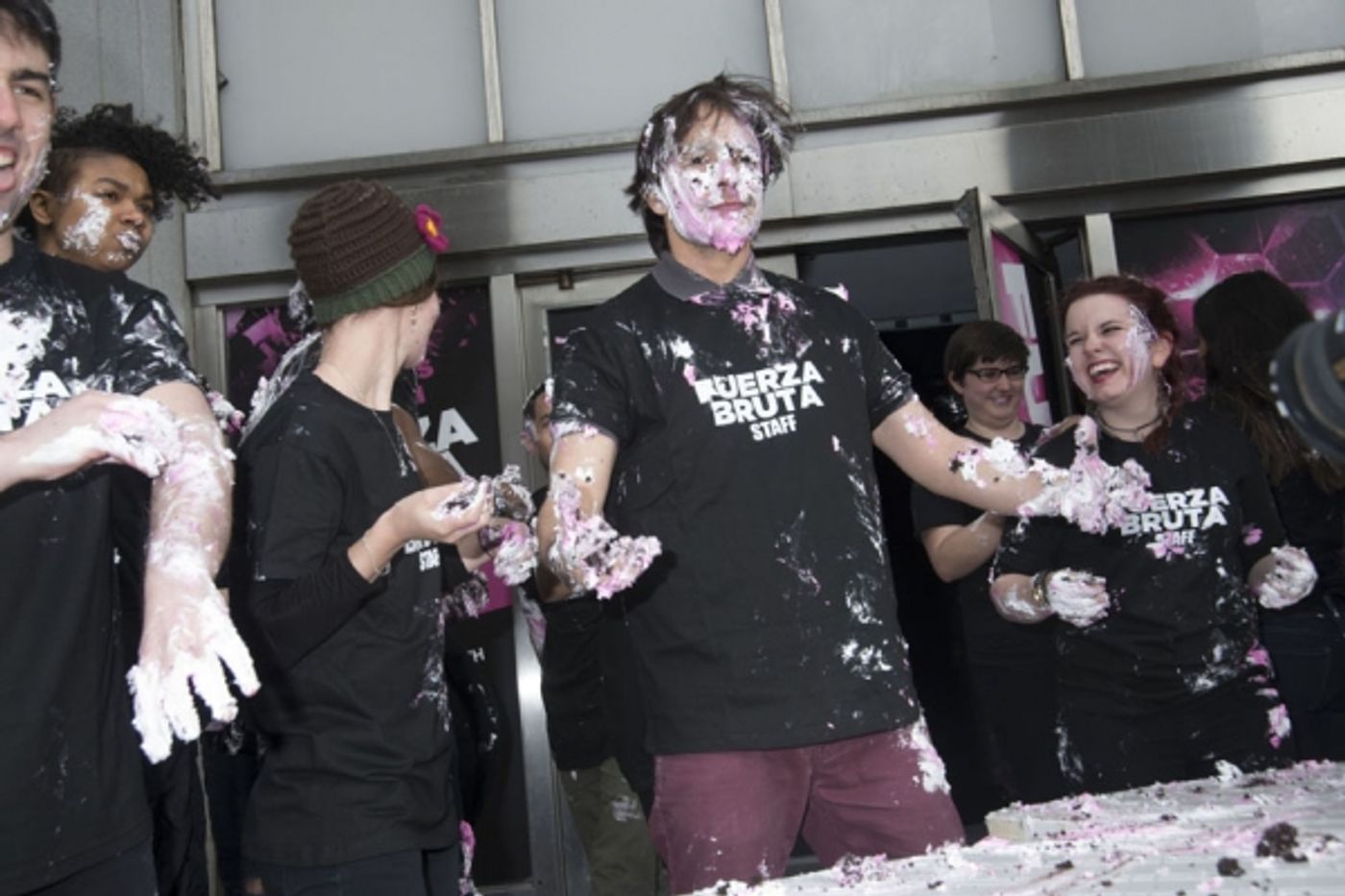 Photo Flash: FUERZA BRUTA Celebrates 2,500th Performance With Festive Food Fight Photo Flash: FUERZA BRUTA Celebrates 2,500th Performance With Festive Food Fight Image