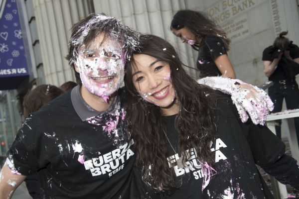 Photo Flash: FUERZA BRUTA Celebrates 2,500th Performance With Festive Food Fight — photo 7 of 8