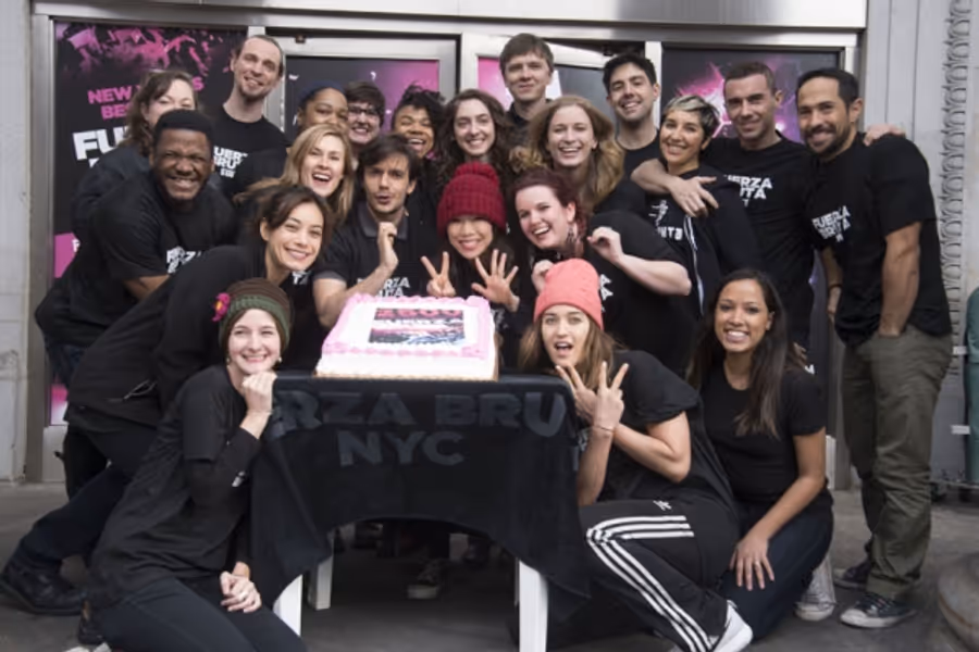 Photo Flash: FUERZA BRUTA Celebrates 2,500th Performance With Festive Food Fight Image