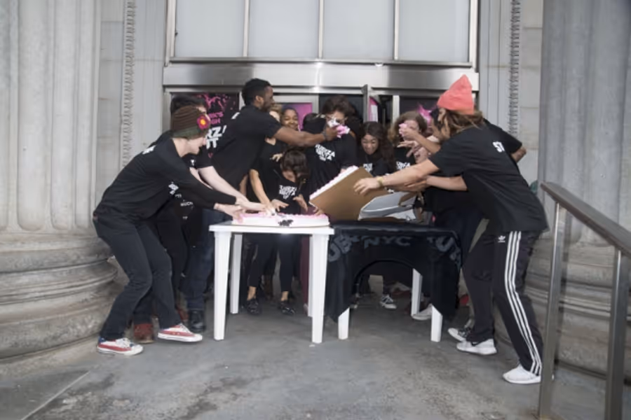 Photo Flash: FUERZA BRUTA Celebrates 2,500th Performance With Festive Food Fight Image