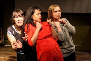 Kenzie West, Anastacia Narrajos and Jillann Morlan in MAIN STREET by Jackie Davies, directed by Charlotte Drover @ BroadwayWorld Kenzie West, Anastacia Narrajos and Jillann Morlan in MAIN STREET by Jackie Davies, d Photo