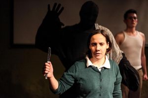 Alaithia Velez with (back, left to right) Steven Stinson and Ian Michael Minh in SHAD Photo