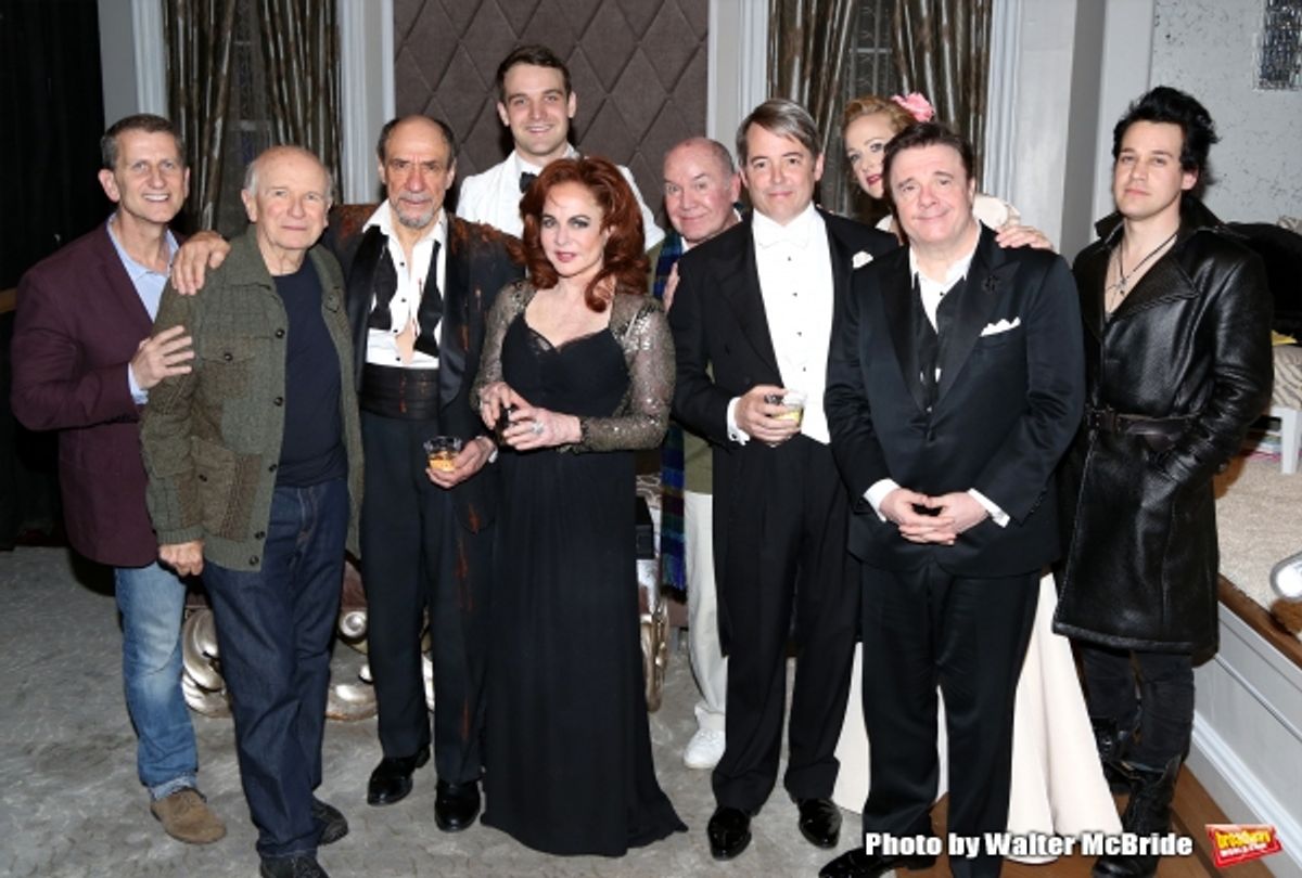 Tom Kirdahy, playwright Terrence McNally, F. Murray Abraham, Micah Stock, Stockard Channing, director Jack O''Brien, Matthew Broderick, Nathan Lane, Katie Finneran and T.R. Knight  at 