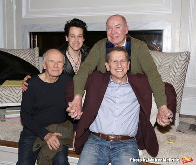 Playwright Terrence McNally, T.R. Knight, director Jack O''Brien and producer Tom Kir Photo