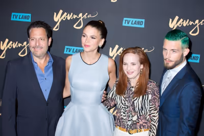Darren Star, Sutton Foster, Kim Rosenblum, Nico Tortorella Photo