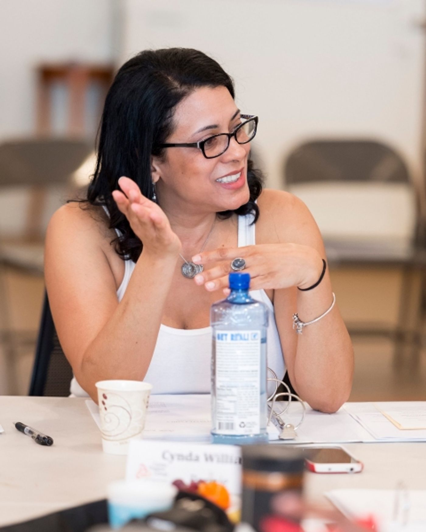 Photo Flash: In Rehearsal with Phylicia Rashad, Bryan Terrell Clark, Shanesia Davis and More for IMMEDIATE FAMILY at the Taper  Image