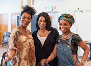 Cast members Shanesia Davis, Cynda Williams and J. Nicole Brooks Photo