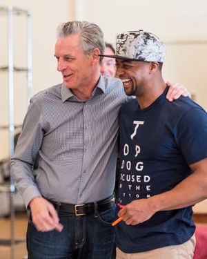 CTG Artistic Director Michael Ritchie and cast member Kamal Angelo Bolden Photo