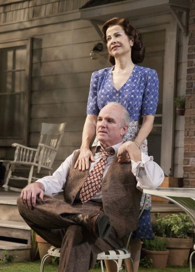 Josie de Guzman as Kate Keller and James Black as Joe Keller  Photo