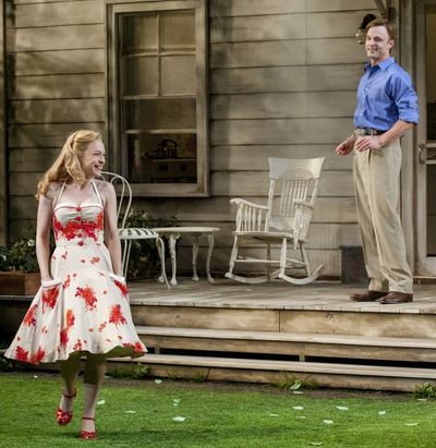 Elizabeth Bunch as Ann Deever and Jay Sullivan as Chris Keller Photo