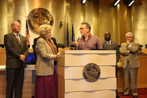 Restaurateur and advocate for sustainable seafood Chef Rick Moonen receives a City of Las Vegas proclamation from Mayor Carolyn Goodman @ BroadwayWorld Restaurateur and advocate for sustainable seafood Chef Rick Moonen receives a City of Photo