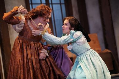 Kelly Mengelkoch as Kate and Caitlin McWethy as Bianca Photo