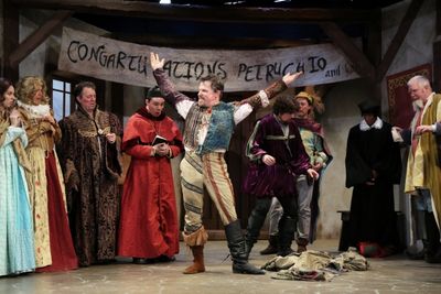 Nicholas Rose as Petruchio and company Photo