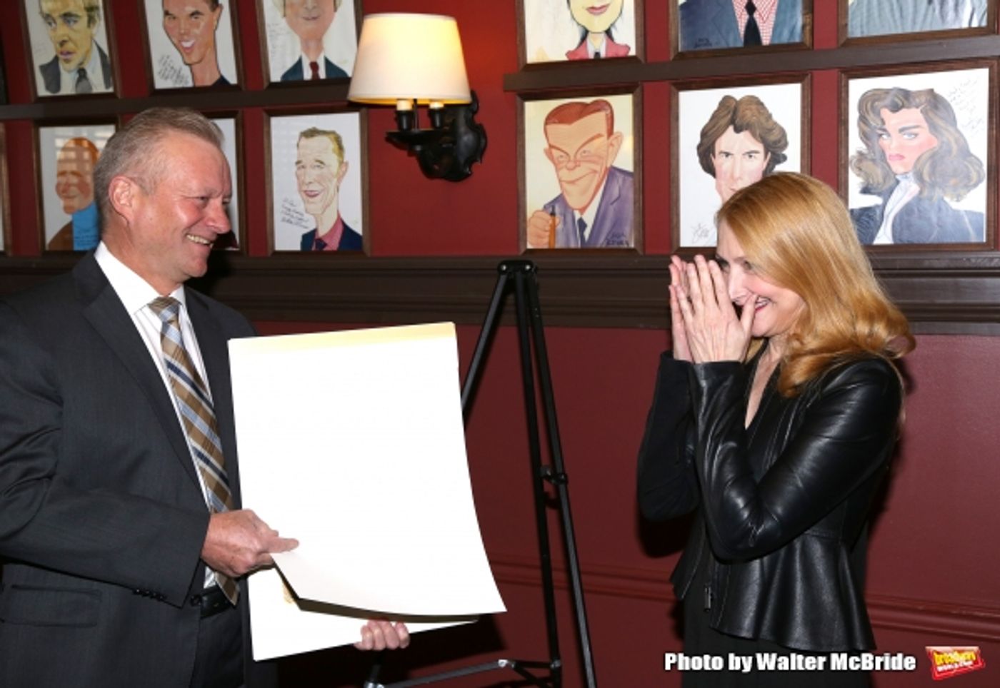 Photo Coverage: THE ELEPHANT MAN's Patricia Clarkson & Alessandro Nivola Get Caricatures at Sardi's! Photo Coverage: THE ELEPHANT MAN's Patricia Clarkson & Alessandro Nivola Get Caricatures at Sardi's! Image