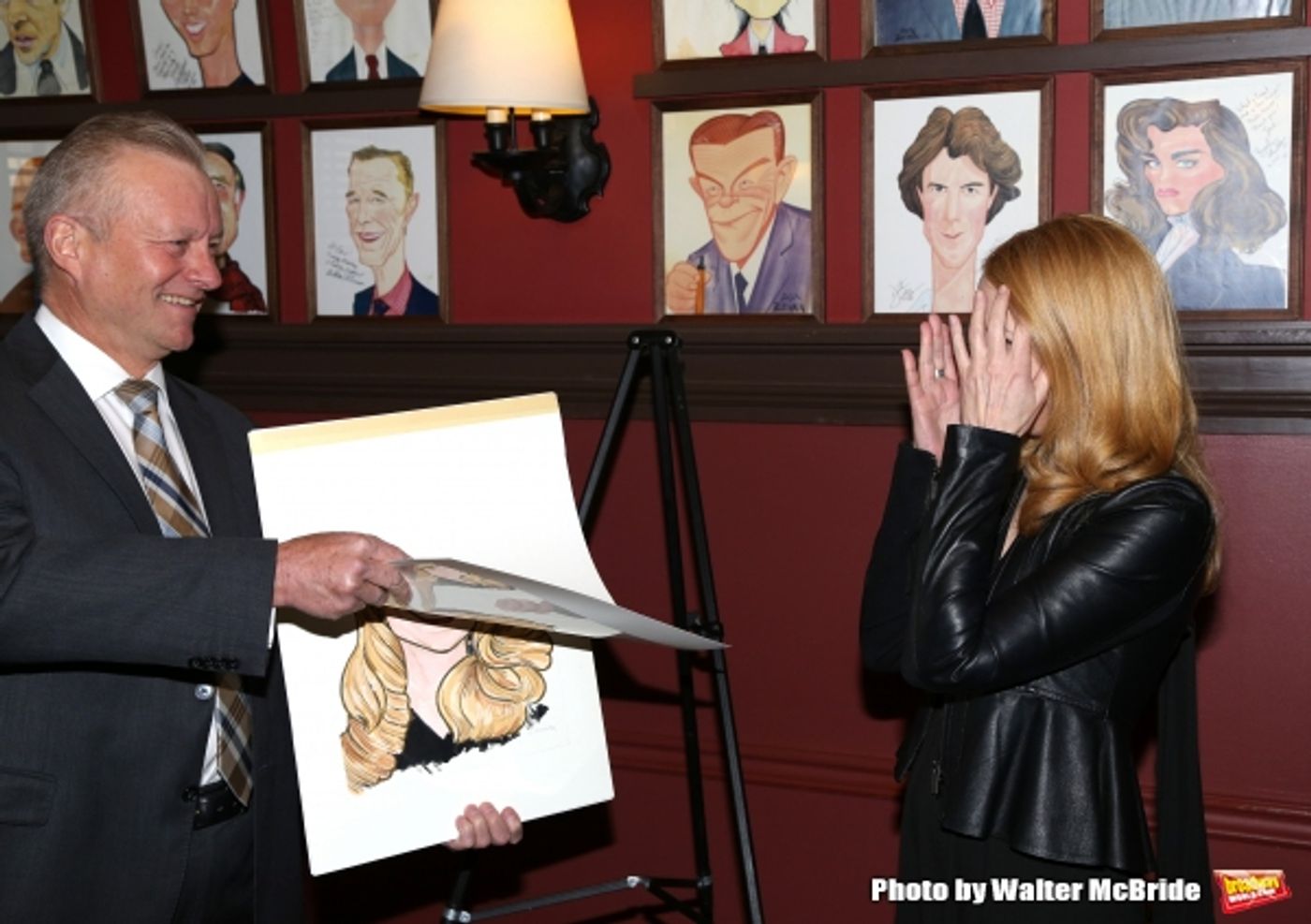 Photo Coverage: THE ELEPHANT MAN's Patricia Clarkson & Alessandro Nivola Get Caricatures at Sardi's! Photo Coverage: THE ELEPHANT MAN's Patricia Clarkson & Alessandro Nivola Get Caricatures at Sardi's! Image