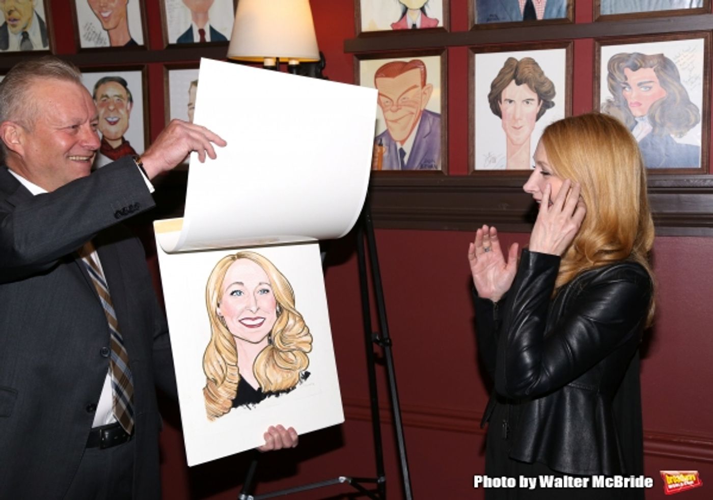 Photo Coverage: THE ELEPHANT MAN's Patricia Clarkson & Alessandro Nivola Get Caricatures at Sardi's! Photo Coverage: THE ELEPHANT MAN's Patricia Clarkson & Alessandro Nivola Get Caricatures at Sardi's! Image