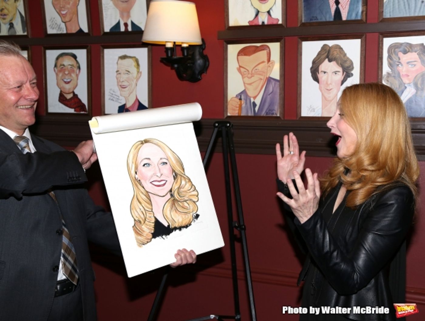 Photo Coverage: THE ELEPHANT MAN's Patricia Clarkson & Alessandro Nivola Get Caricatures at Sardi's! Photo Coverage: THE ELEPHANT MAN's Patricia Clarkson & Alessandro Nivola Get Caricatures at Sardi's! Image