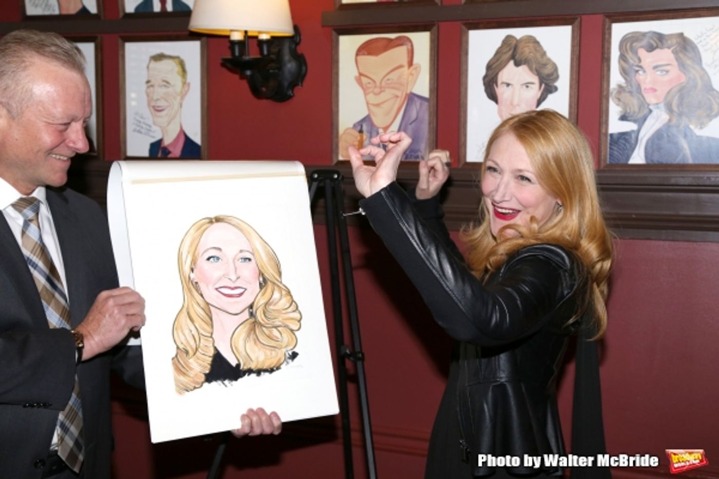 Photo Coverage: THE ELEPHANT MAN's Patricia Clarkson & Alessandro Nivola Get Caricatures at Sardi's! Photo Coverage: THE ELEPHANT MAN's Patricia Clarkson & Alessandro Nivola Get Caricatures at Sardi's! Image