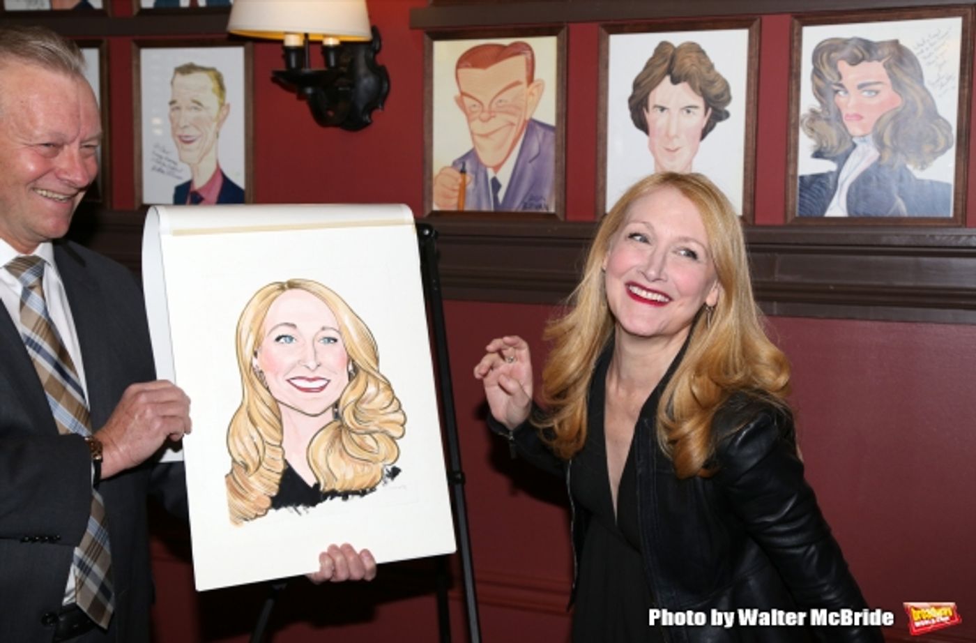 Photo Coverage: THE ELEPHANT MAN's Patricia Clarkson & Alessandro Nivola Get Caricatures at Sardi's! Photo Coverage: THE ELEPHANT MAN's Patricia Clarkson & Alessandro Nivola Get Caricatures at Sardi's! Image