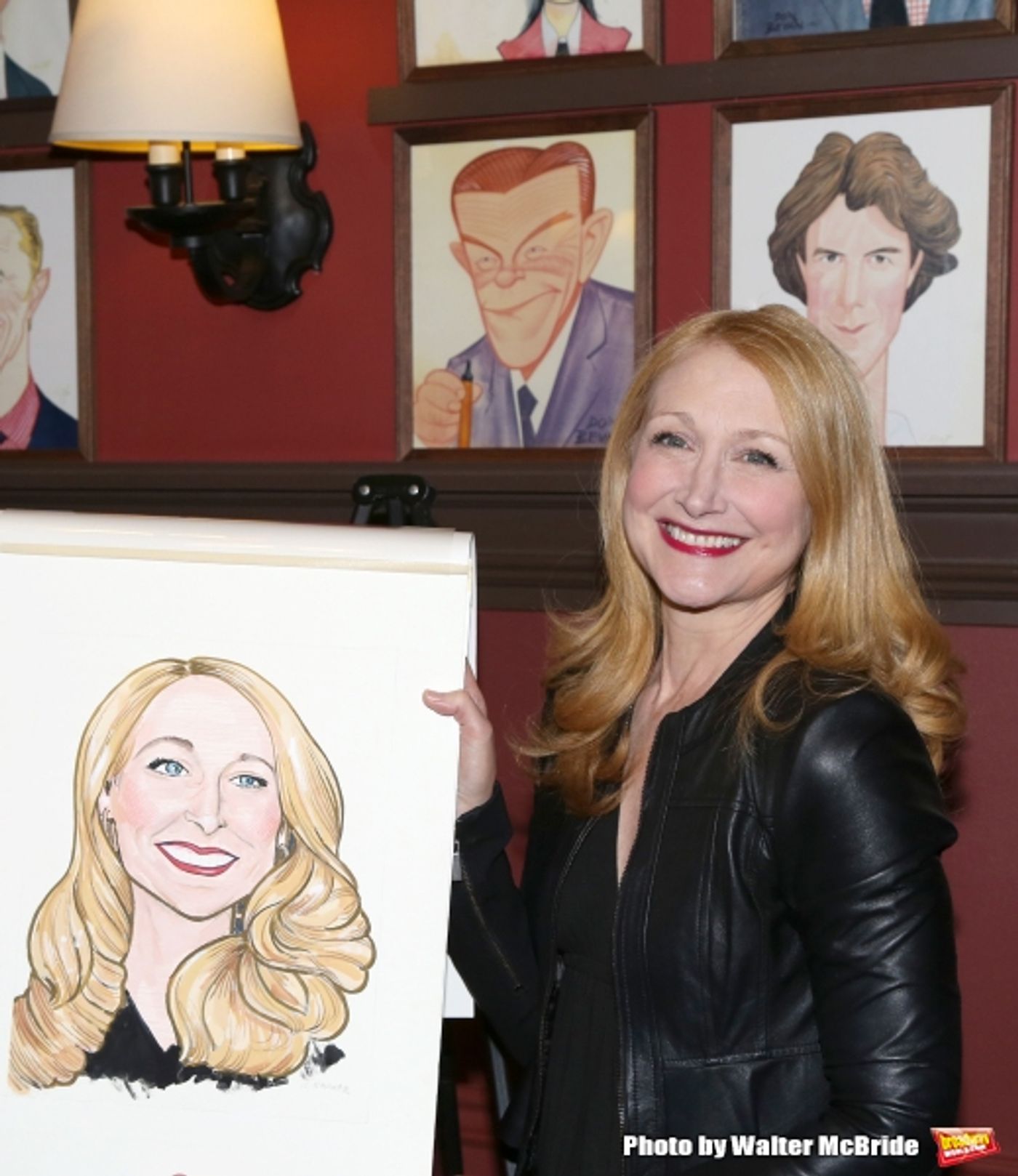 Photo Coverage: THE ELEPHANT MAN's Patricia Clarkson & Alessandro Nivola Get Caricatures at Sardi's!  Image