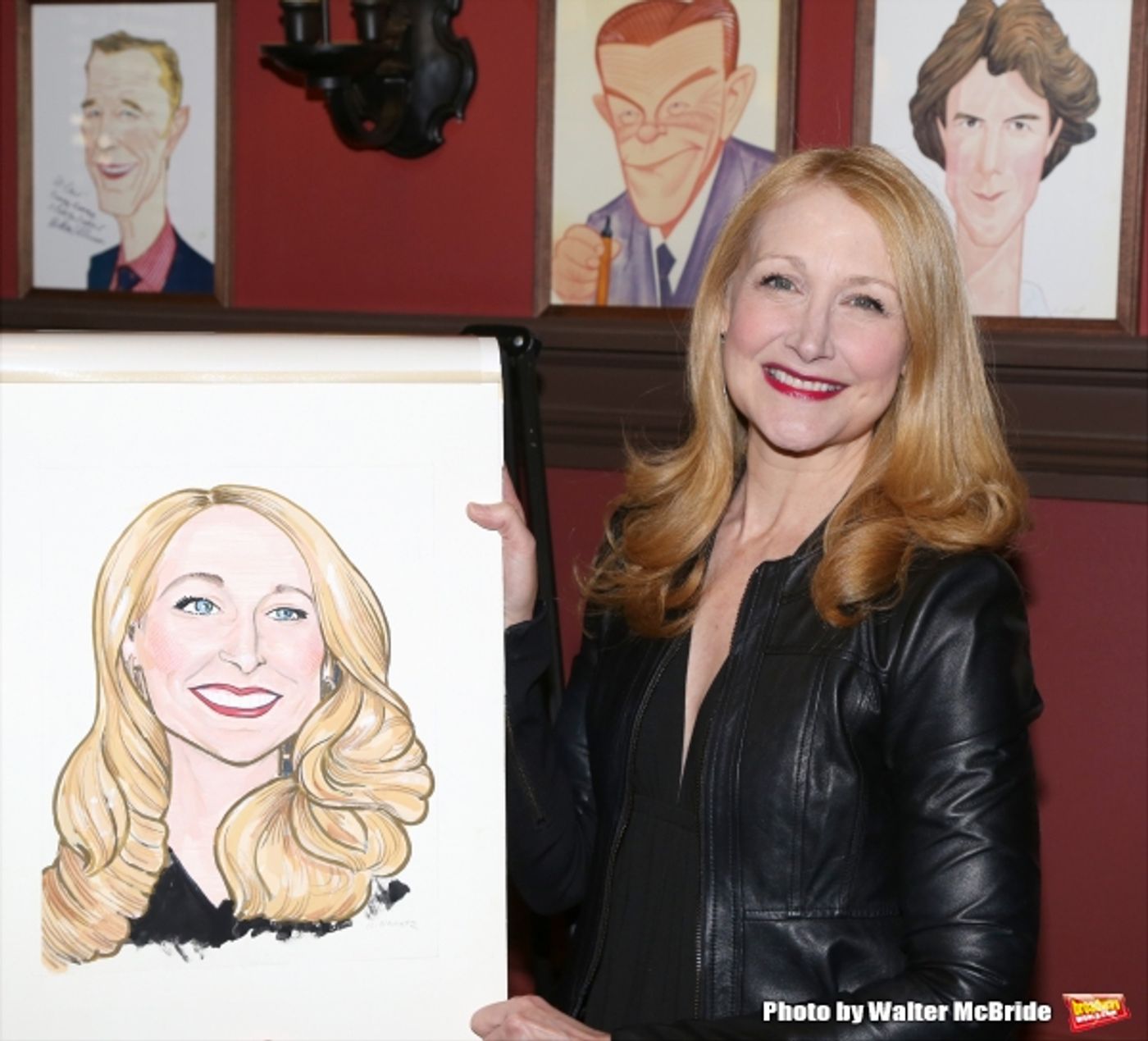 Photo Coverage: THE ELEPHANT MAN's Patricia Clarkson & Alessandro Nivola Get Caricatures at Sardi's!  Image