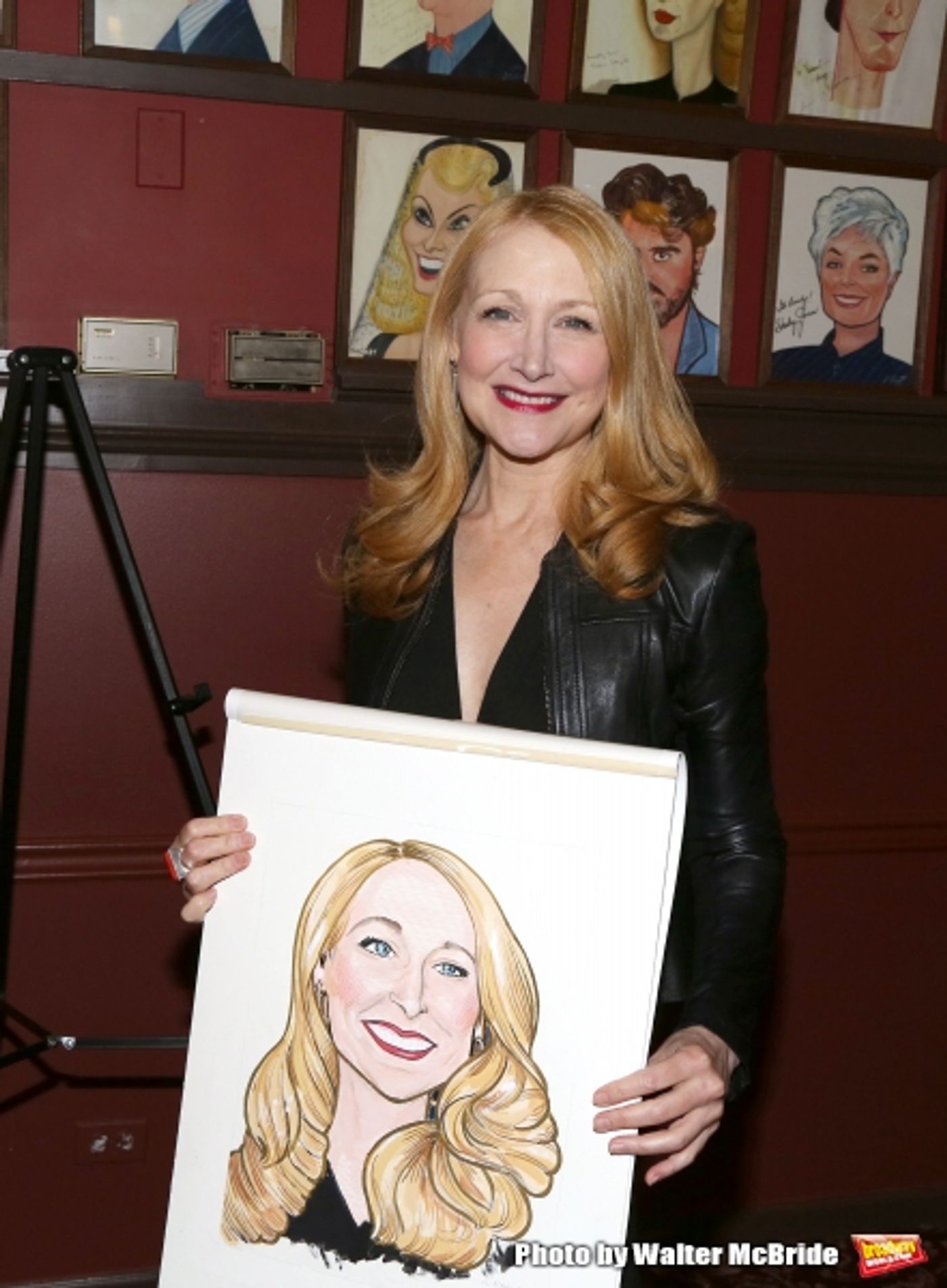 Photo Coverage: THE ELEPHANT MAN's Patricia Clarkson & Alessandro Nivola Get Caricatures at Sardi's!  Image
