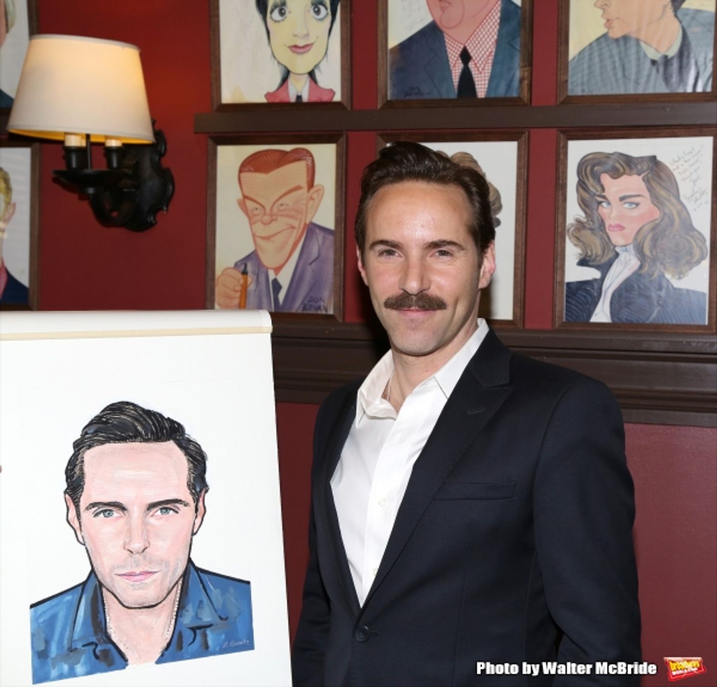 Photo Coverage: THE ELEPHANT MAN's Patricia Clarkson & Alessandro Nivola Get Caricatures at Sardi's!  Image