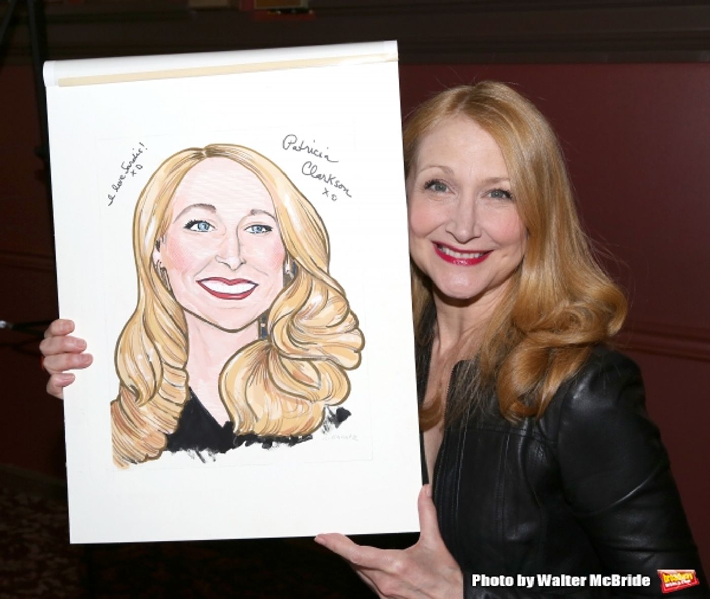 Photo Coverage: THE ELEPHANT MAN's Patricia Clarkson & Alessandro Nivola Get Caricatures at Sardi's!  Image