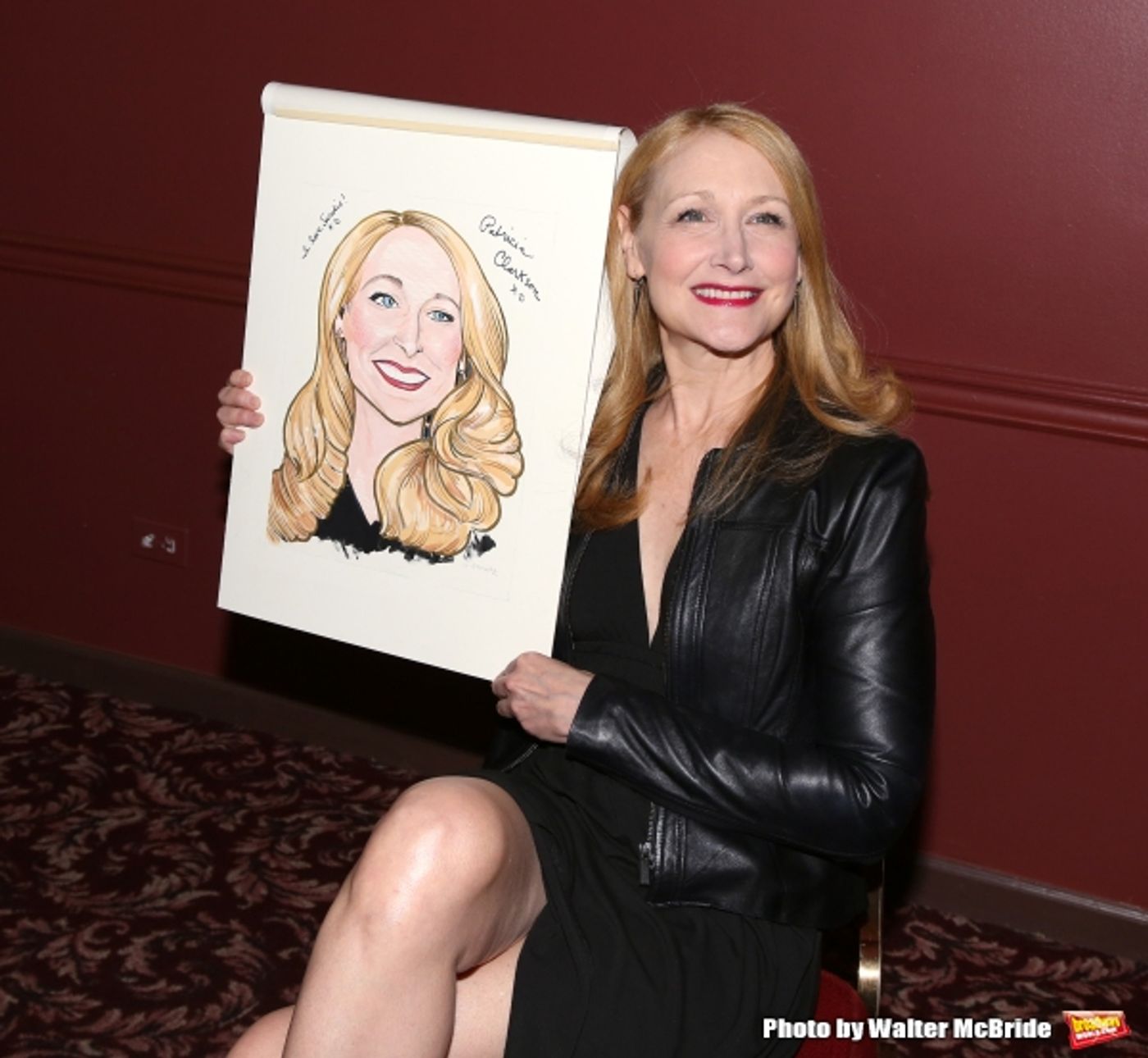 Photo Coverage: THE ELEPHANT MAN's Patricia Clarkson & Alessandro Nivola Get Caricatures at Sardi's!  Image
