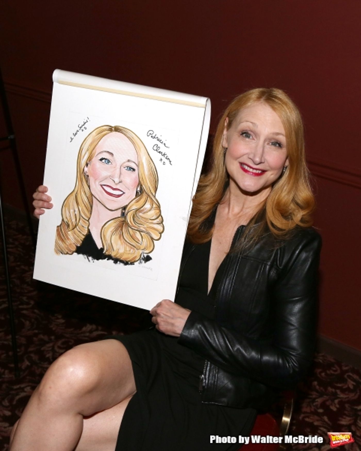 Photo Coverage: THE ELEPHANT MAN's Patricia Clarkson & Alessandro Nivola Get Caricatures at Sardi's!  Image