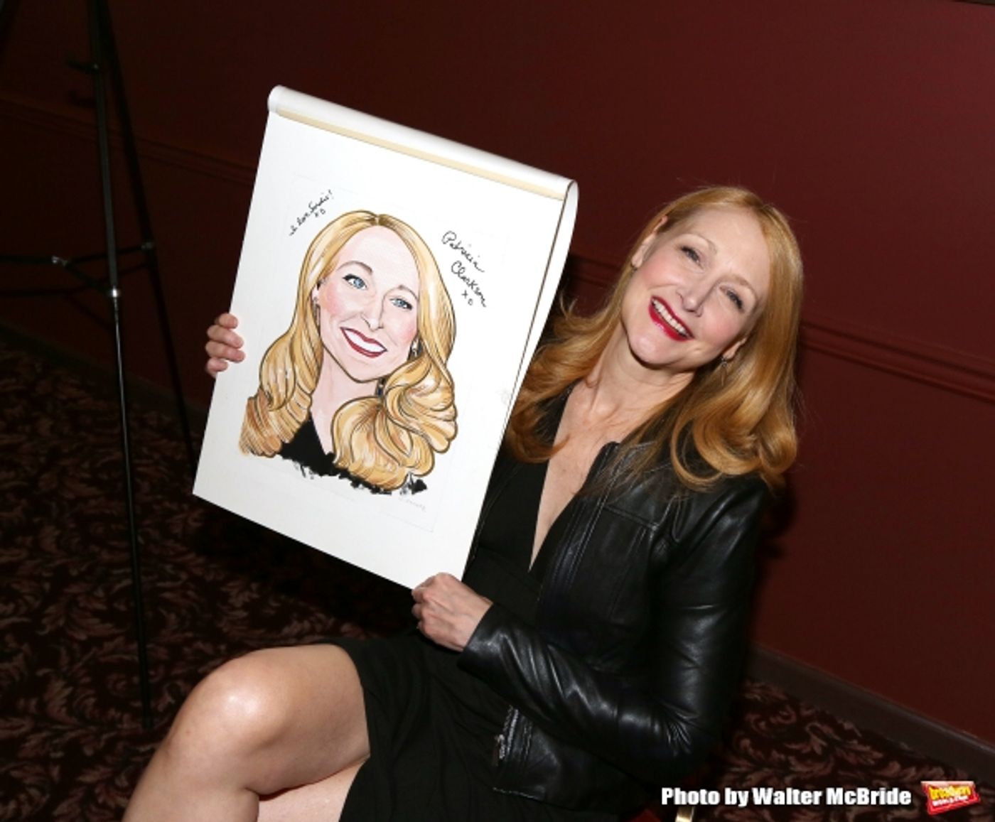 Photo Coverage: THE ELEPHANT MAN's Patricia Clarkson & Alessandro Nivola Get Caricatures at Sardi's!  Image