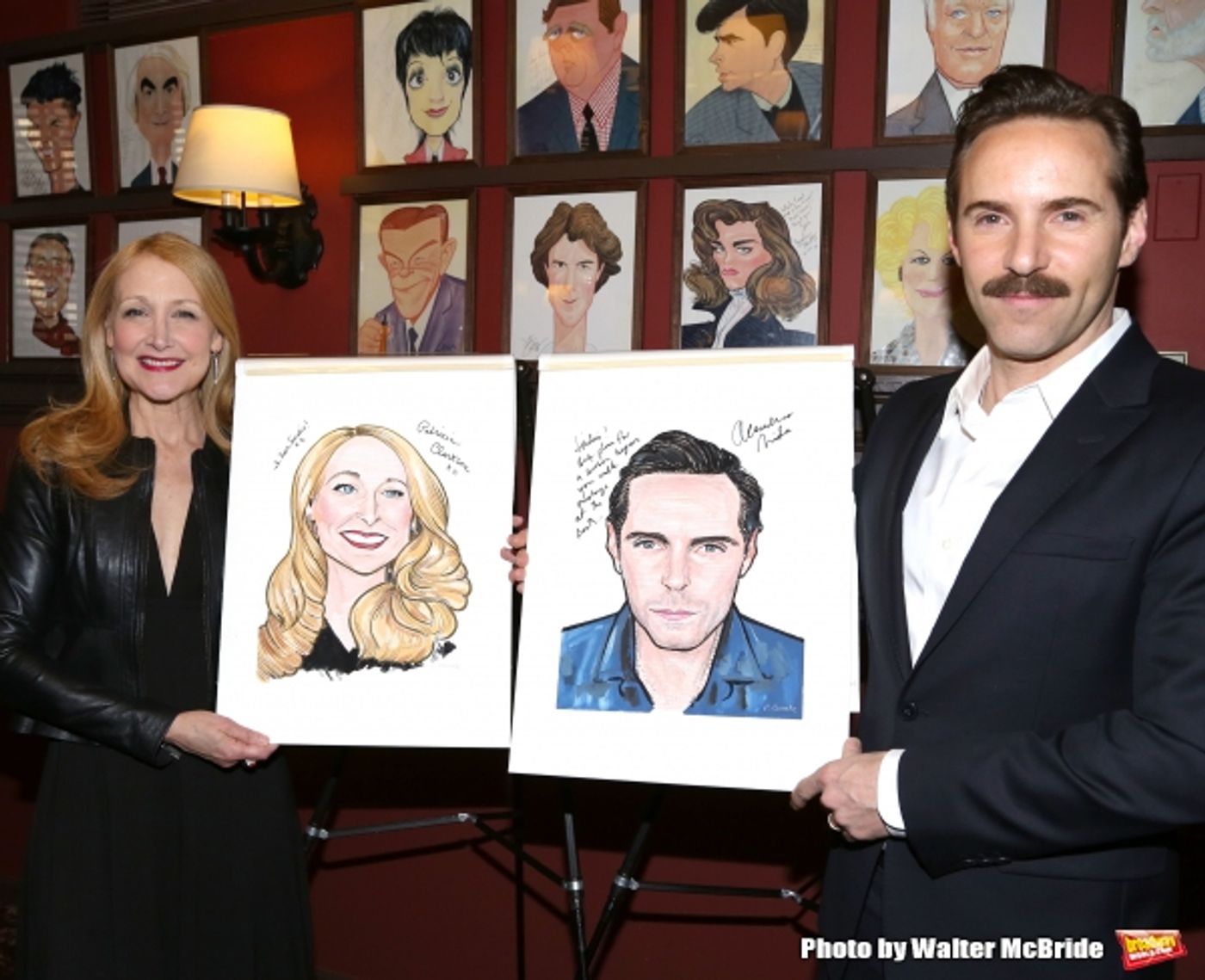Photo Coverage: THE ELEPHANT MAN's Patricia Clarkson & Alessandro Nivola Get Caricatures at Sardi's! Photo Coverage: THE ELEPHANT MAN's Patricia Clarkson & Alessandro Nivola Get Caricatures at Sardi's! Image